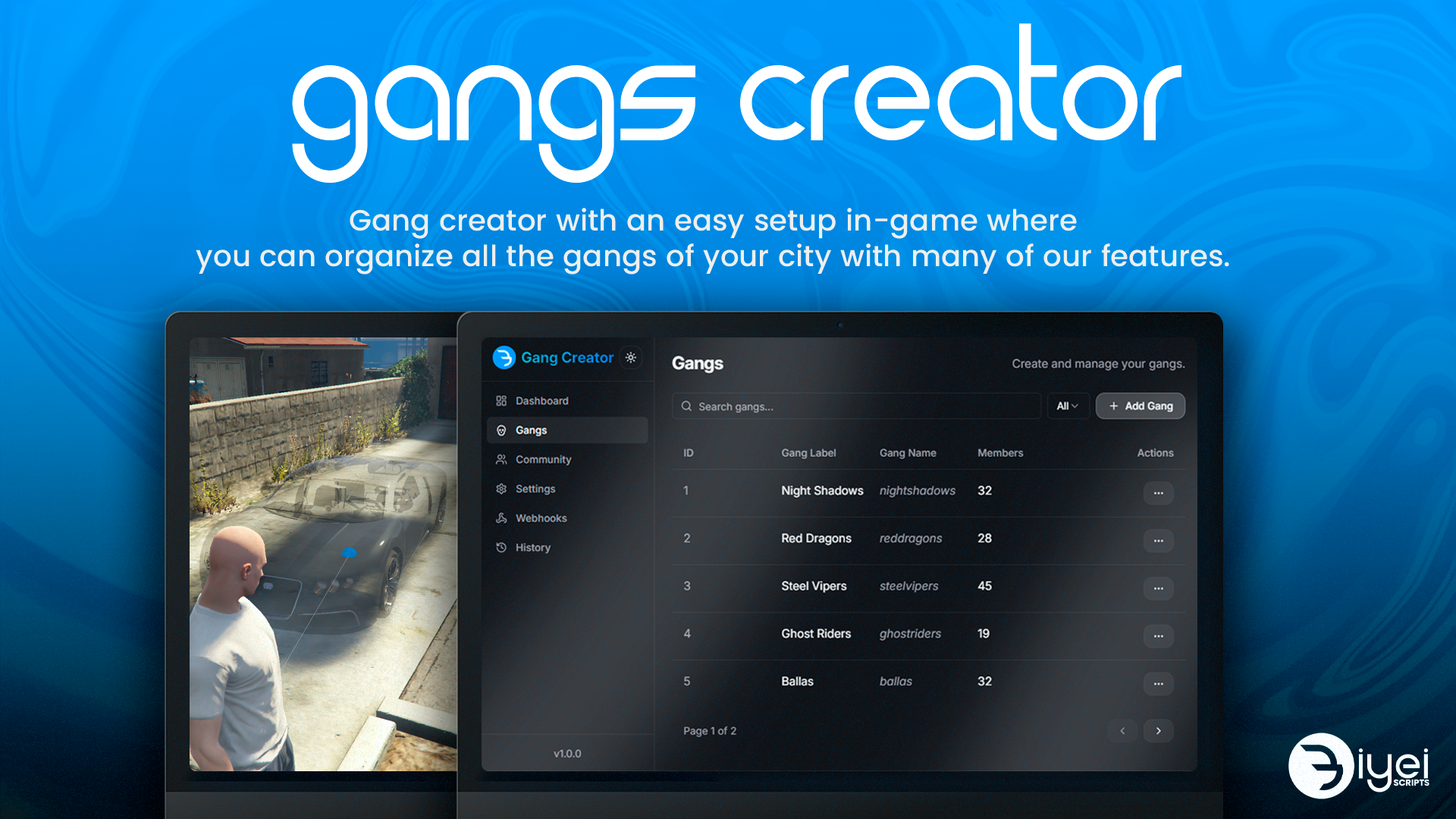 Gangs Creator preview